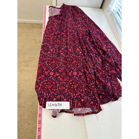 Croft & Borrow Womans Floral Top Size 4X Boho Western Peasant Beachy Hippie Work - Picture 5 of 12